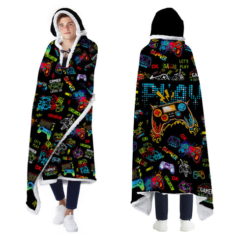 Bestshop front view showing gaming graphic and full blanket coverage for comfort