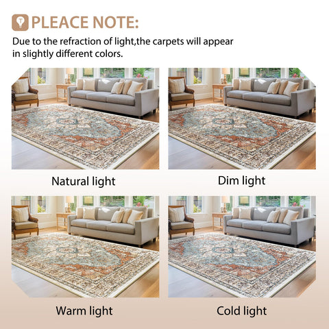 BESTSWEETIE folded rug with creases after shipping showing wrinkle-relief tips