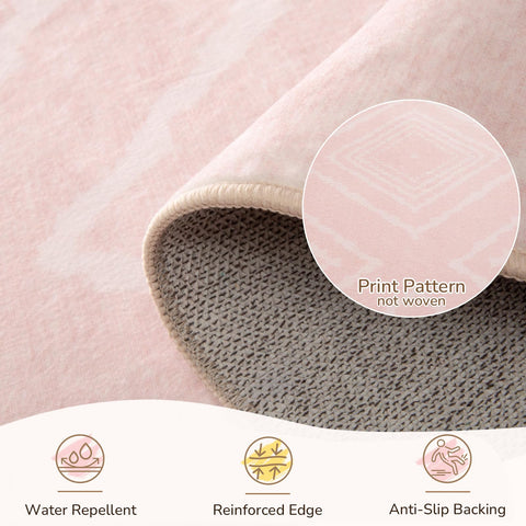 BESTSWEETIE rolled rug unpacked showing crease release and easy setup