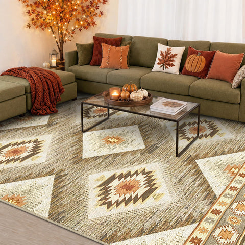BESTSWEETIE detailed shot of tribal-western print showing rustic pattern clarity