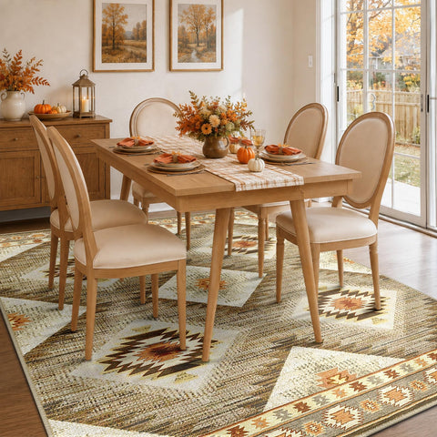 BESTSWEETIE rug with pet on surface showing pet-friendly low-pile comfort