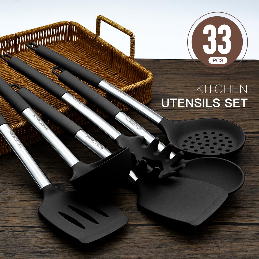 BESTZMWK countertop holder arrangement showing easy access and tidy storage benefits