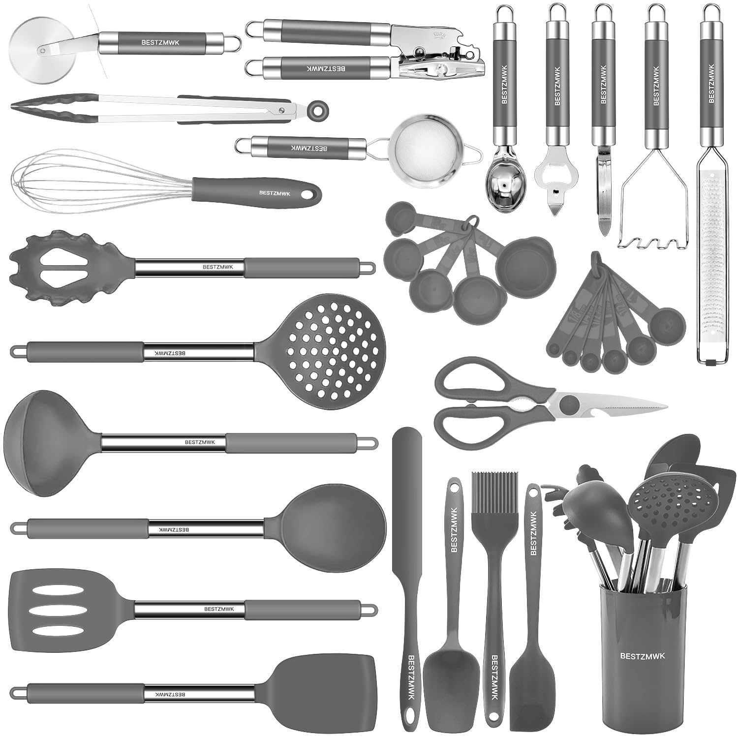 BESTZMWK front packaging showing full 32-piece set and holder, visual inventory benefit
