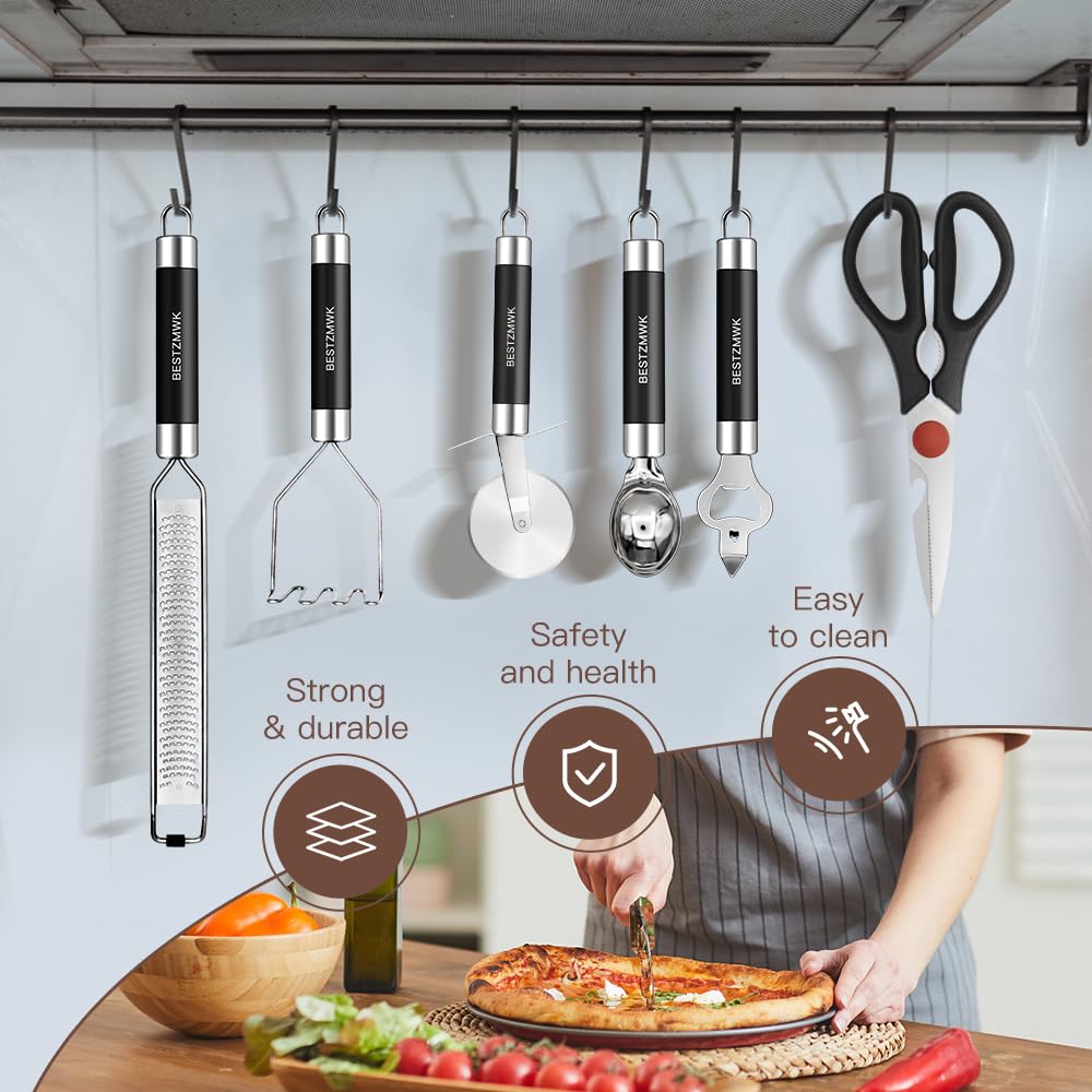 BESTZMWK measuring spoons and tools layflat showing complete set for precise cooking benefits
