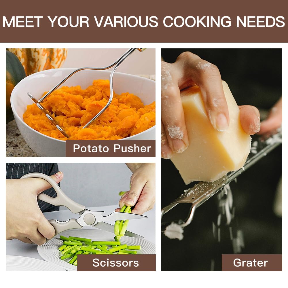 BESTZMWK utensils beside hand to show scale and comfortable handling