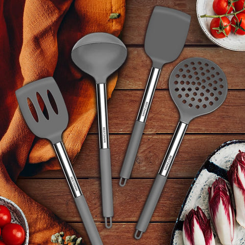 BESTZMWK silicone heads texture close-up protecting pans and resisting food buildup benefit