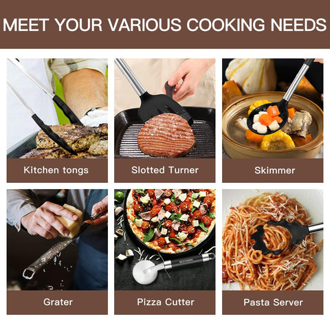 BESTZMWK size comparison next to standard utensil showing full-size utility and value benefits