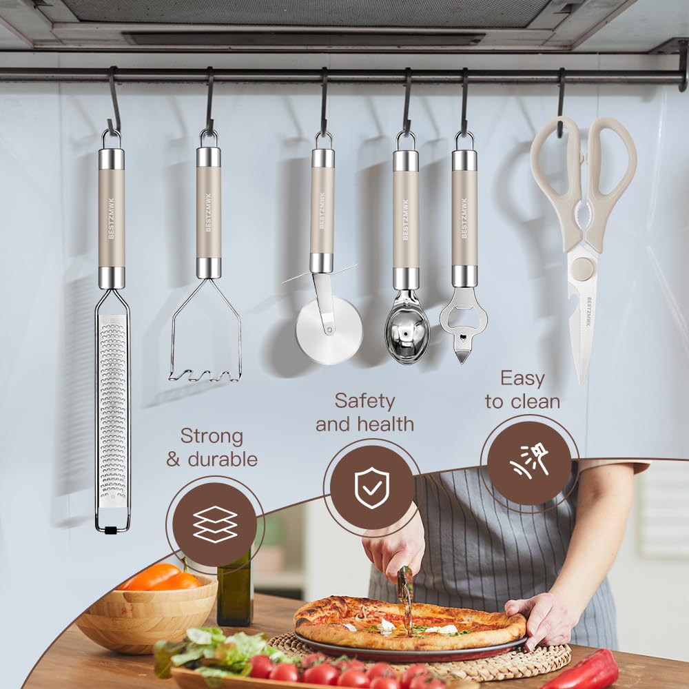 BESTZMWK spatula and turner lifting food without scratching non-stick pans