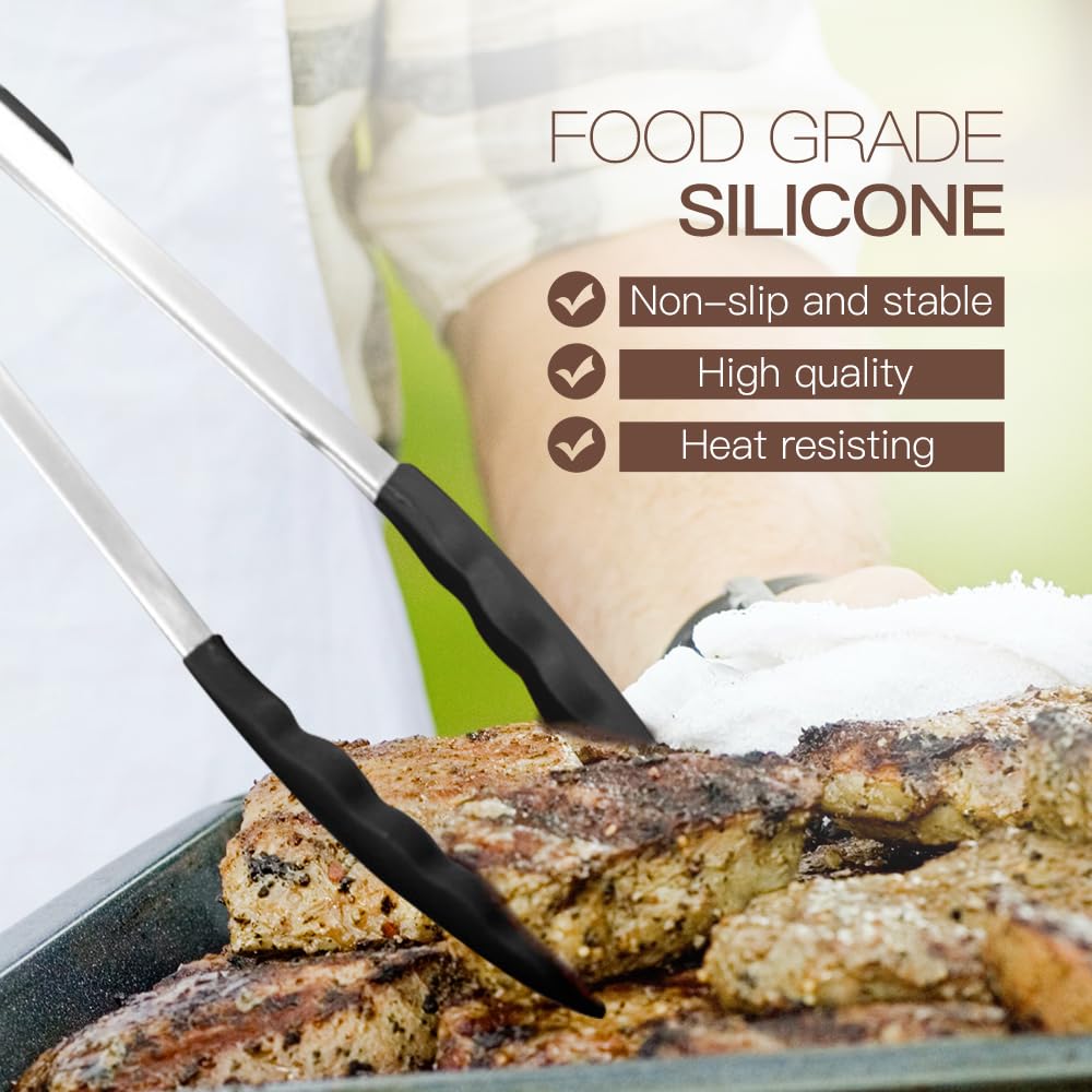 BESTZMWK utensils in use stirring in saucepan showing safe use on non-stick pans benefits