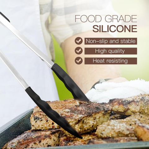 BESTZMWK utensils in use stirring in saucepan showing safe use on non-stick pans benefits