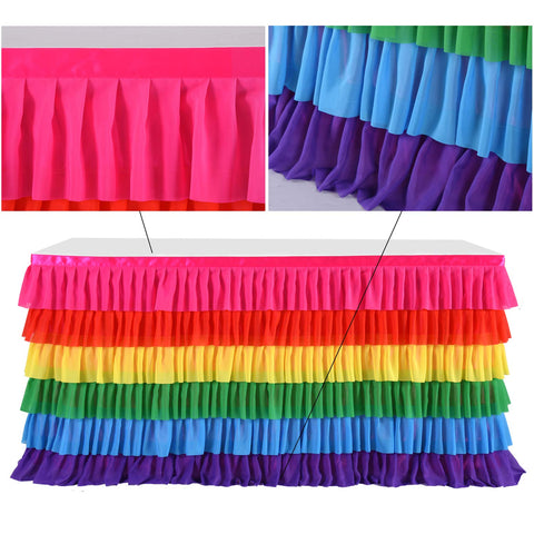 Besutolife skirt next to folding table shows scale and fit benefit