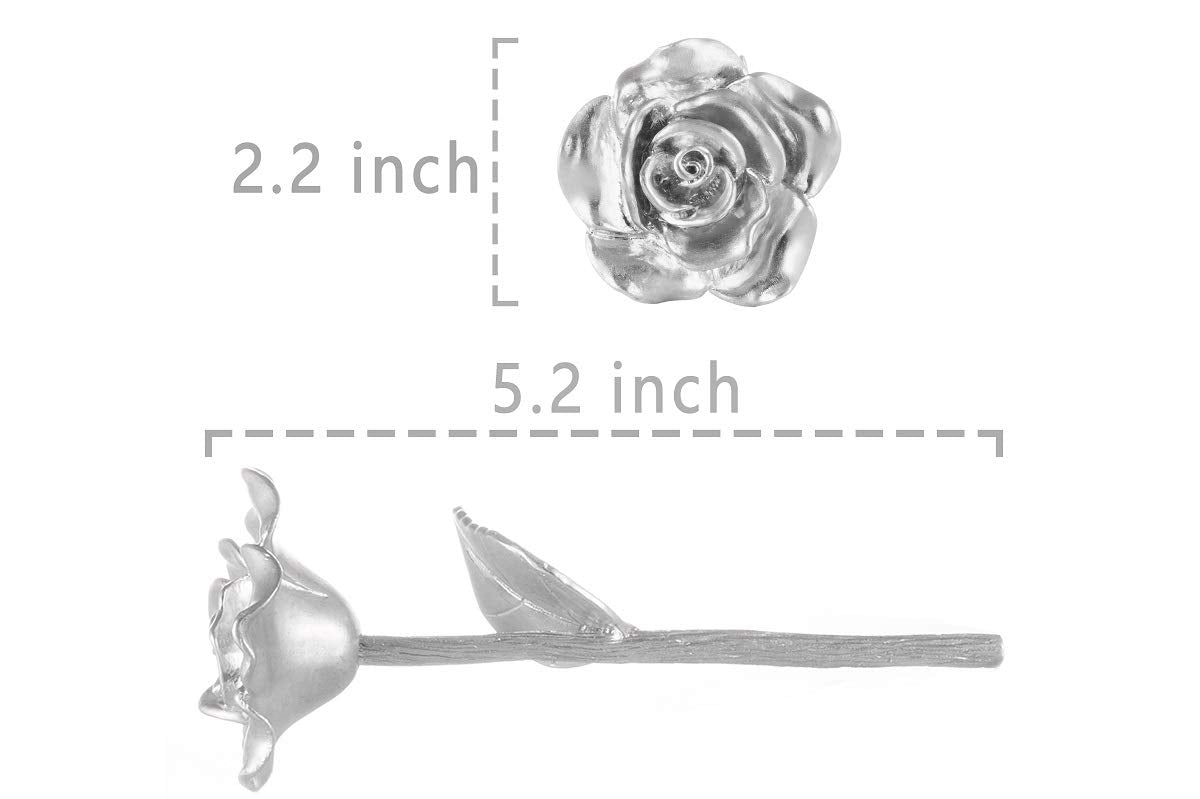 BESZONE tin rose displayed on mantel adding timeless decor and sentimental value