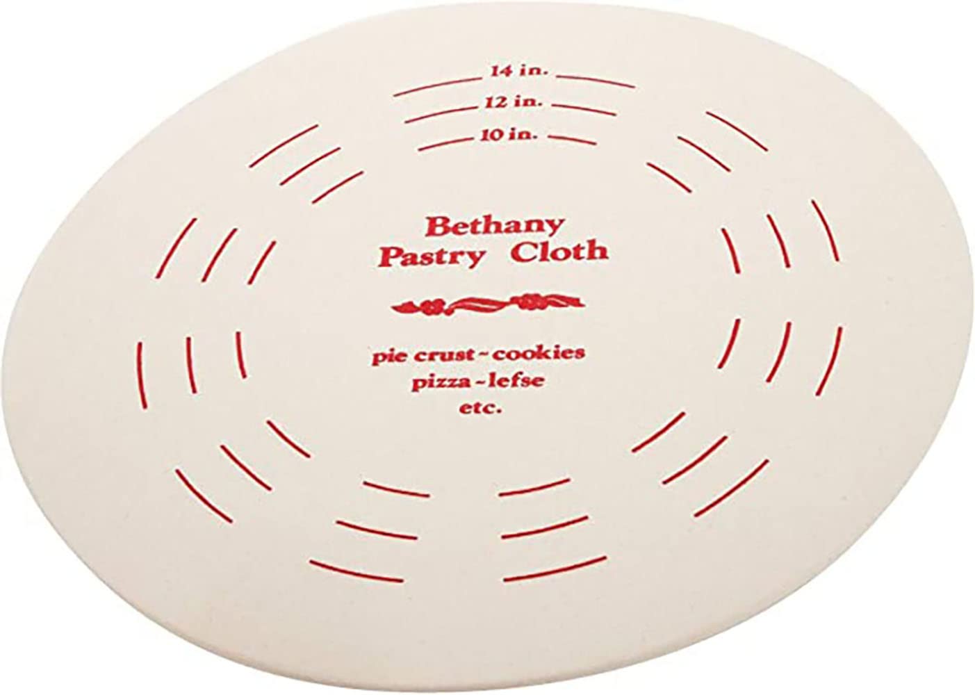 Bethany Housewares cloth close-up showing preshrunk cotton texture that reduces dough sticking