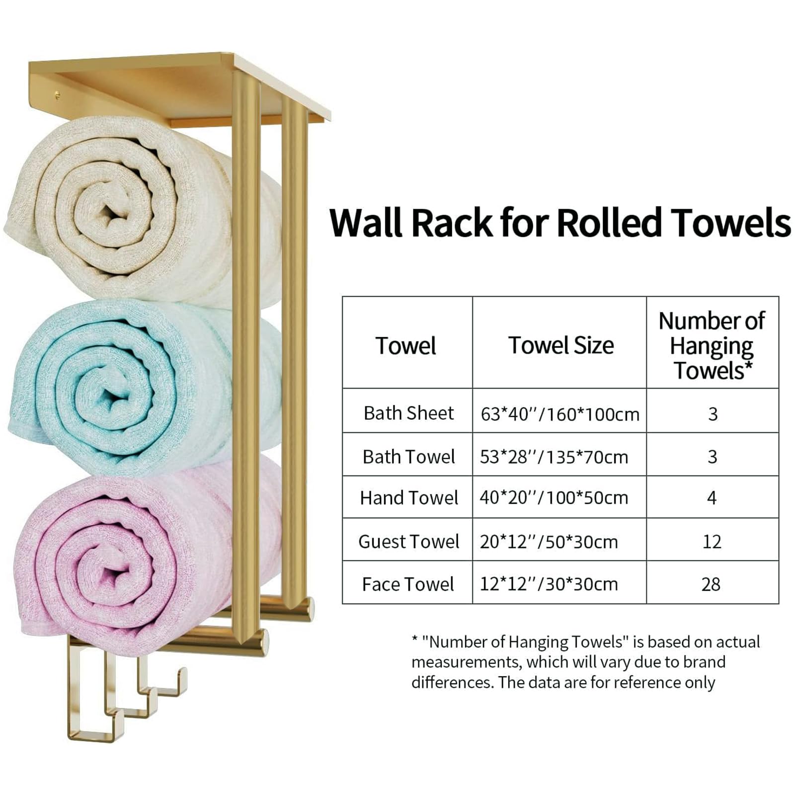 Bethom towel rack installed in bathroom demonstrating space-saving stylish benefit