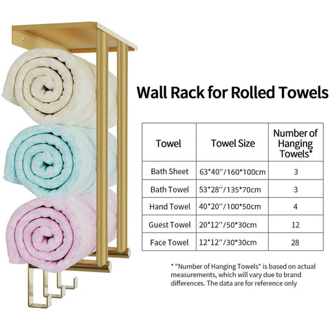 Bethom towel rack installed in bathroom demonstrating space-saving stylish benefit