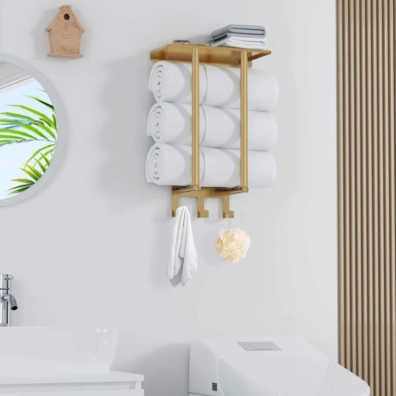Bethom product label and hardware kit showing easy-installation benefit