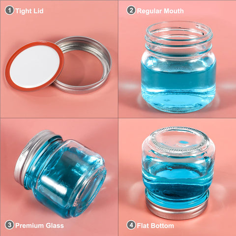 Betrome jar with lid removed, demonstrates easy filling and sealing