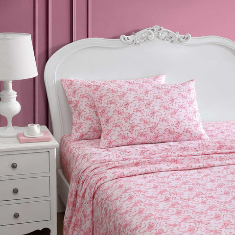 Betsey Johnson close-up of ballet bow print highlighting delicate pattern and visual appeal