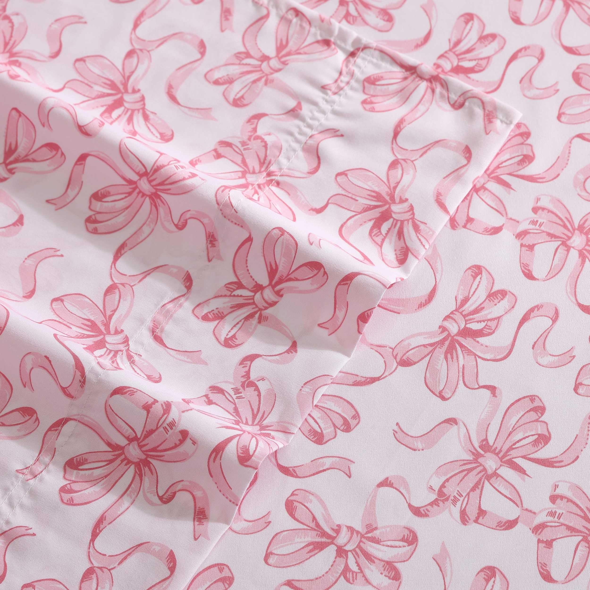 Betsey Johnson two pillowcases on pillows illustrating coordinated look and neat finish