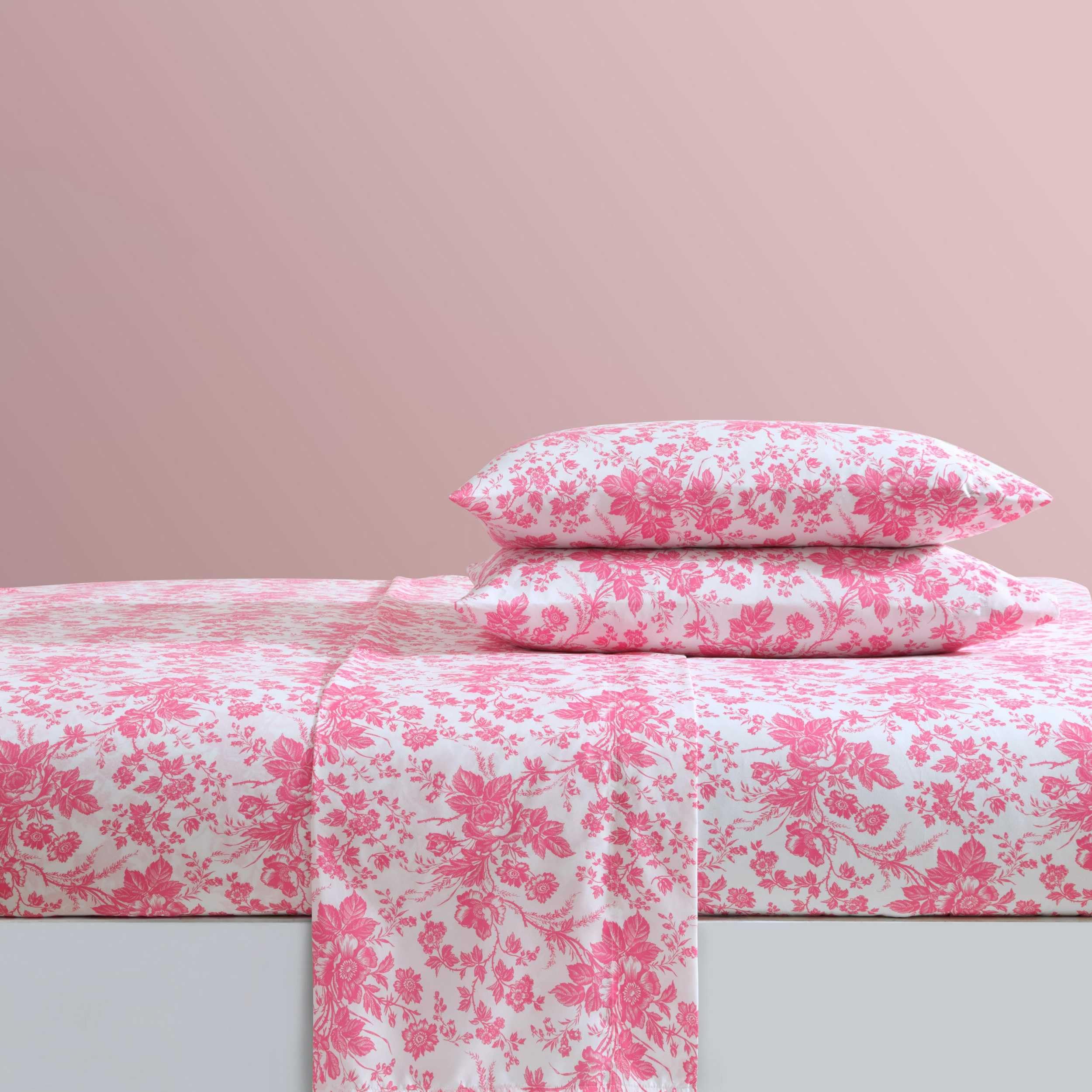 Betsey Johnson styled twin bed showing set in a calming bedroom scene