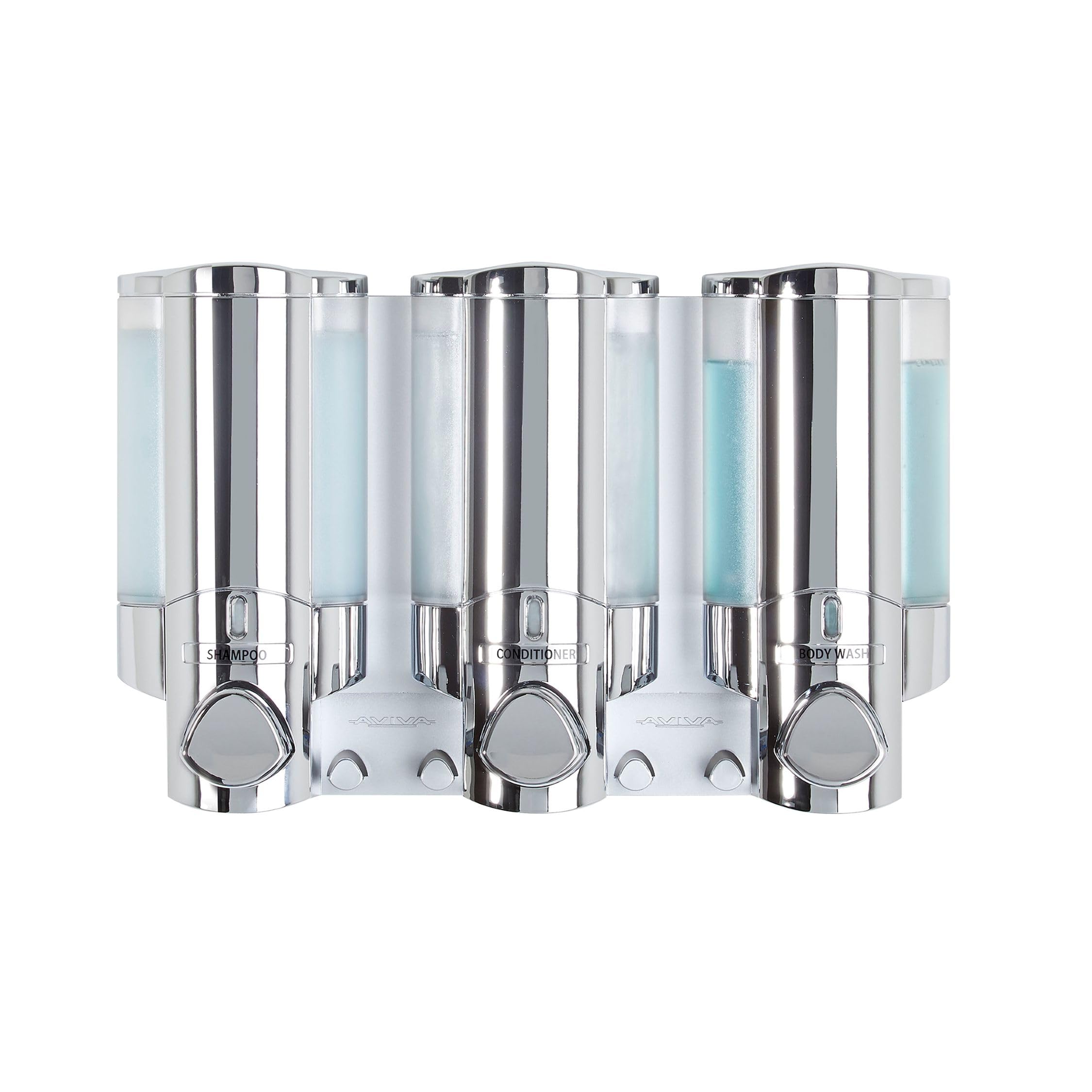 Better Living Aviva front view chrome showing tidy three-chamber storage and modern look