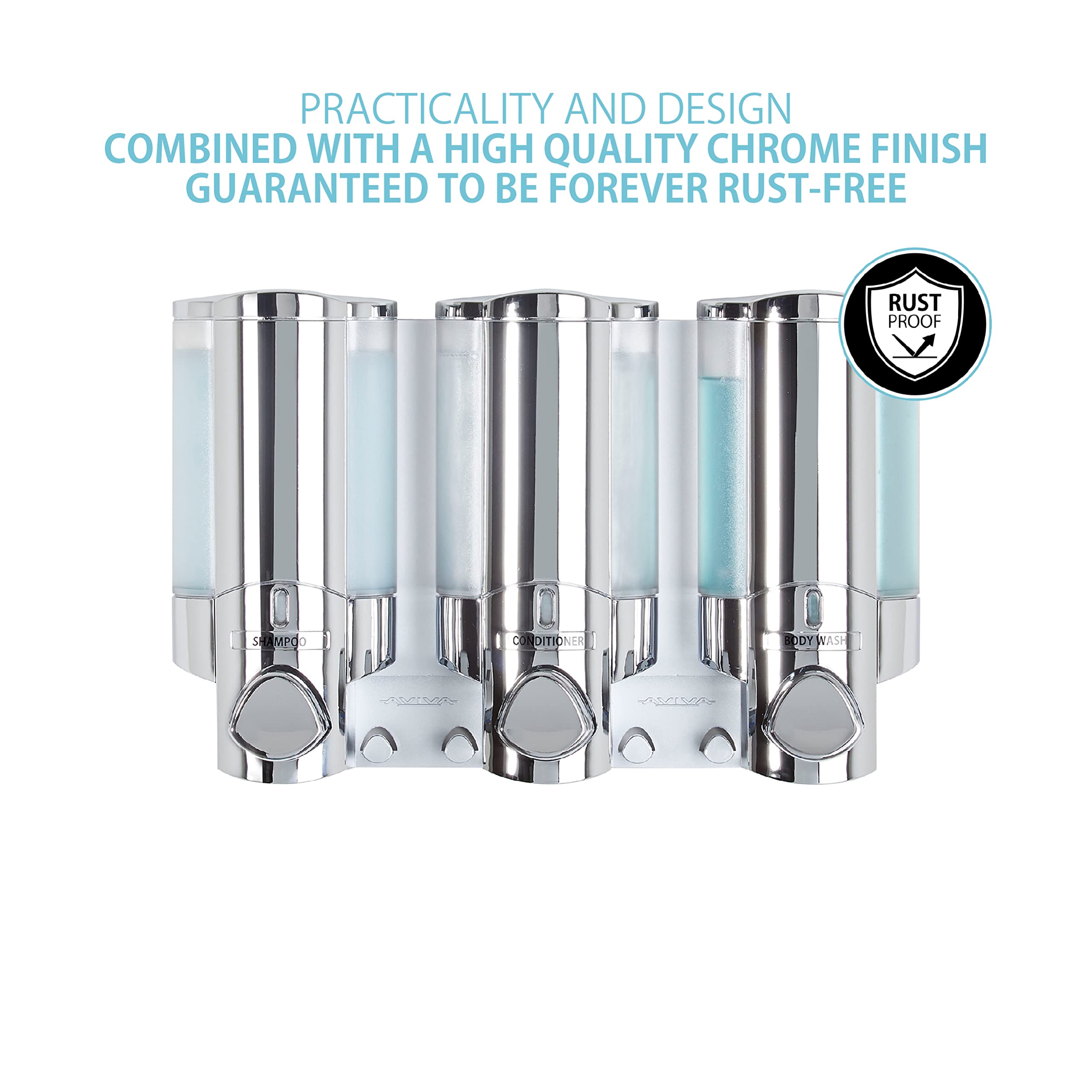 Better Living Aviva side profile highlighting chrome finish and durable ABS construction