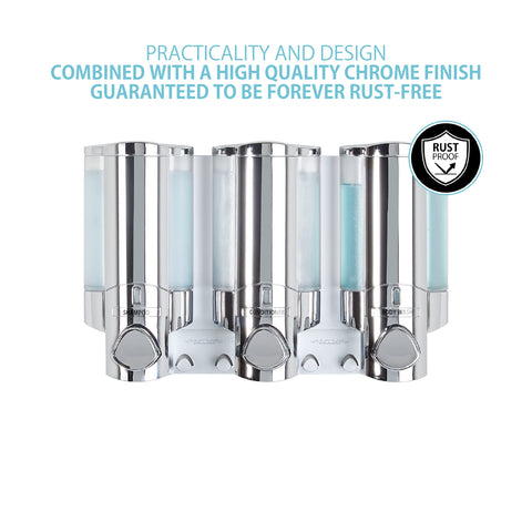 Better Living Aviva side profile highlighting chrome finish and durable ABS construction