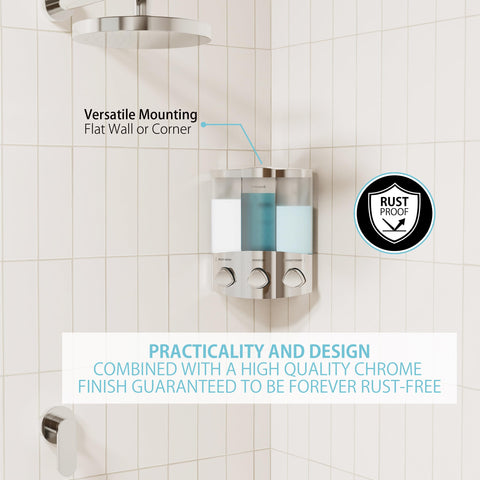 Better Living in a shower lifestyle scene showing clutter-free shelves and neatness benefit