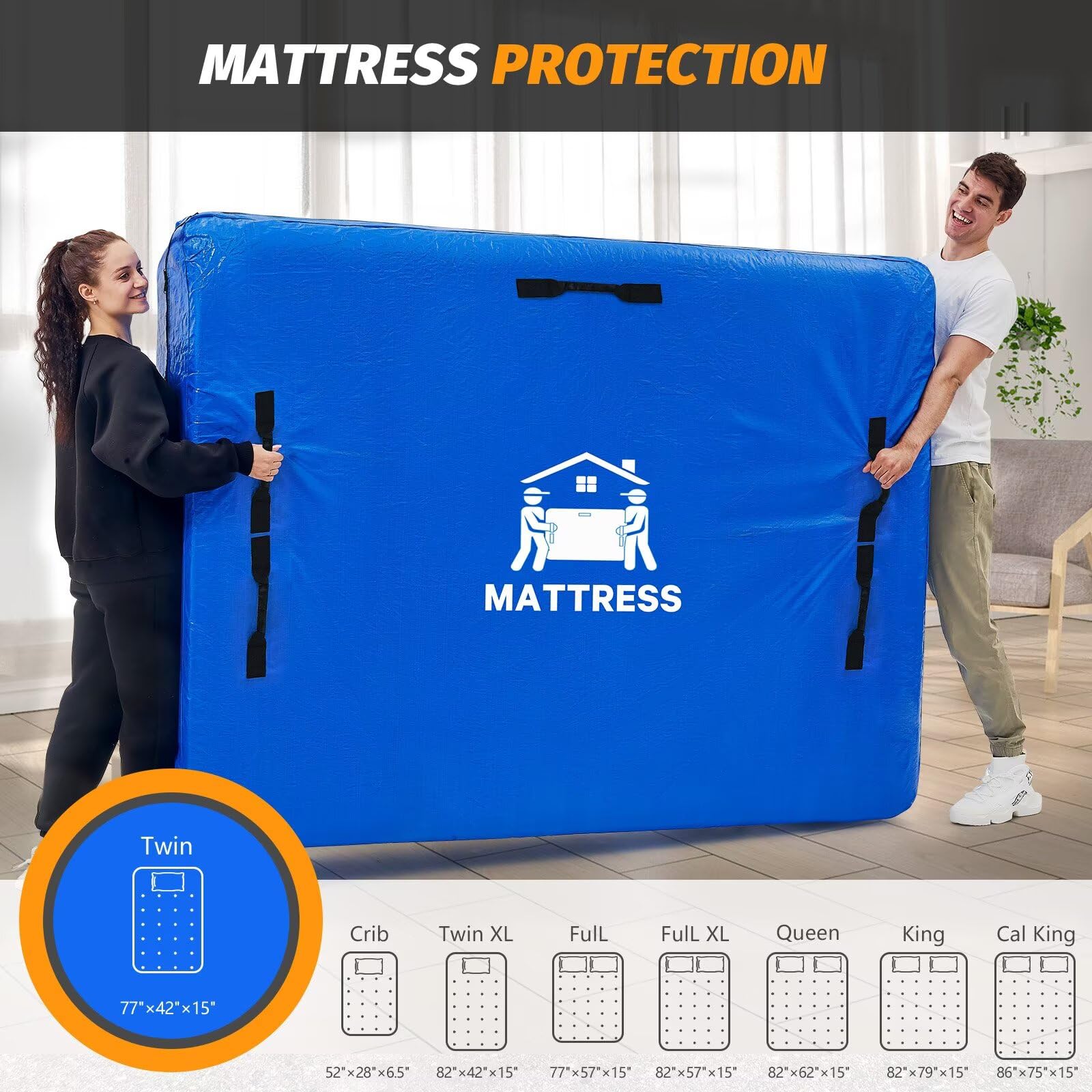 BETU bag next to ruler showing twin size fit and storage scale