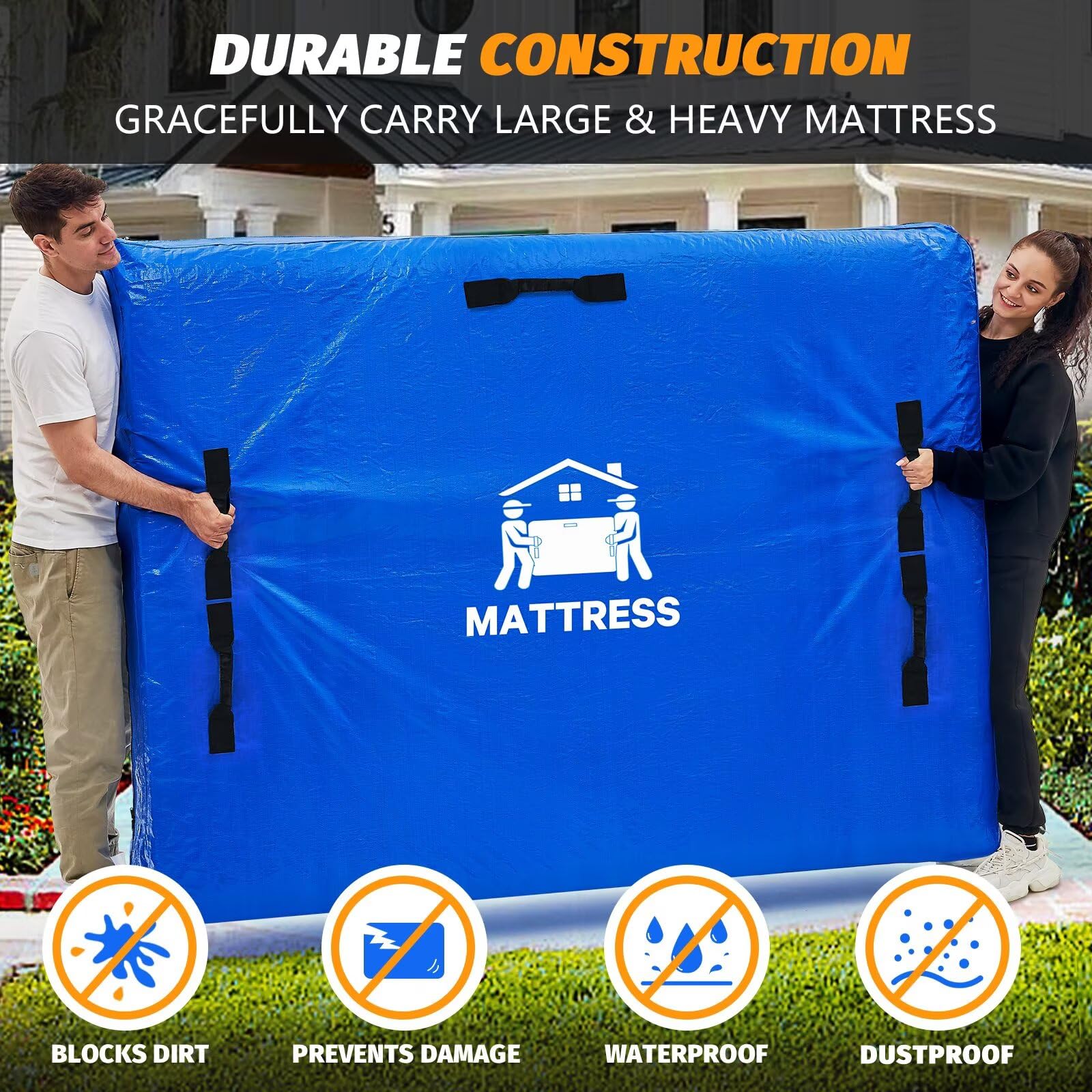 BETU dual zipper mechanism open demonstrating quick mattress access