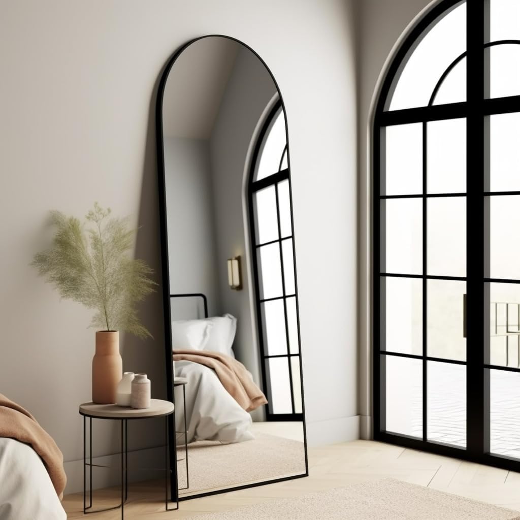 BEVERDY mirror in bedroom setting enhances room depth and practical dressing use