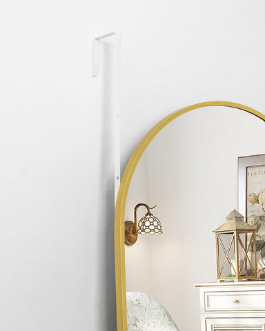 BEVERDY mirror over door hanging setup easy no-drill installation benefit