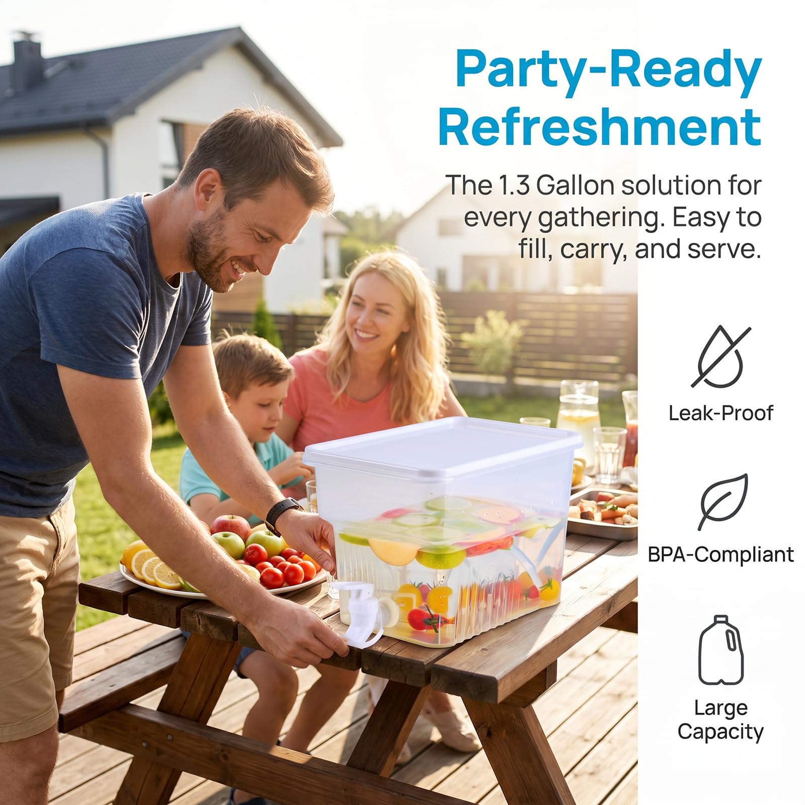 BEWBBAT next to a glass to show scale and portion control benefit