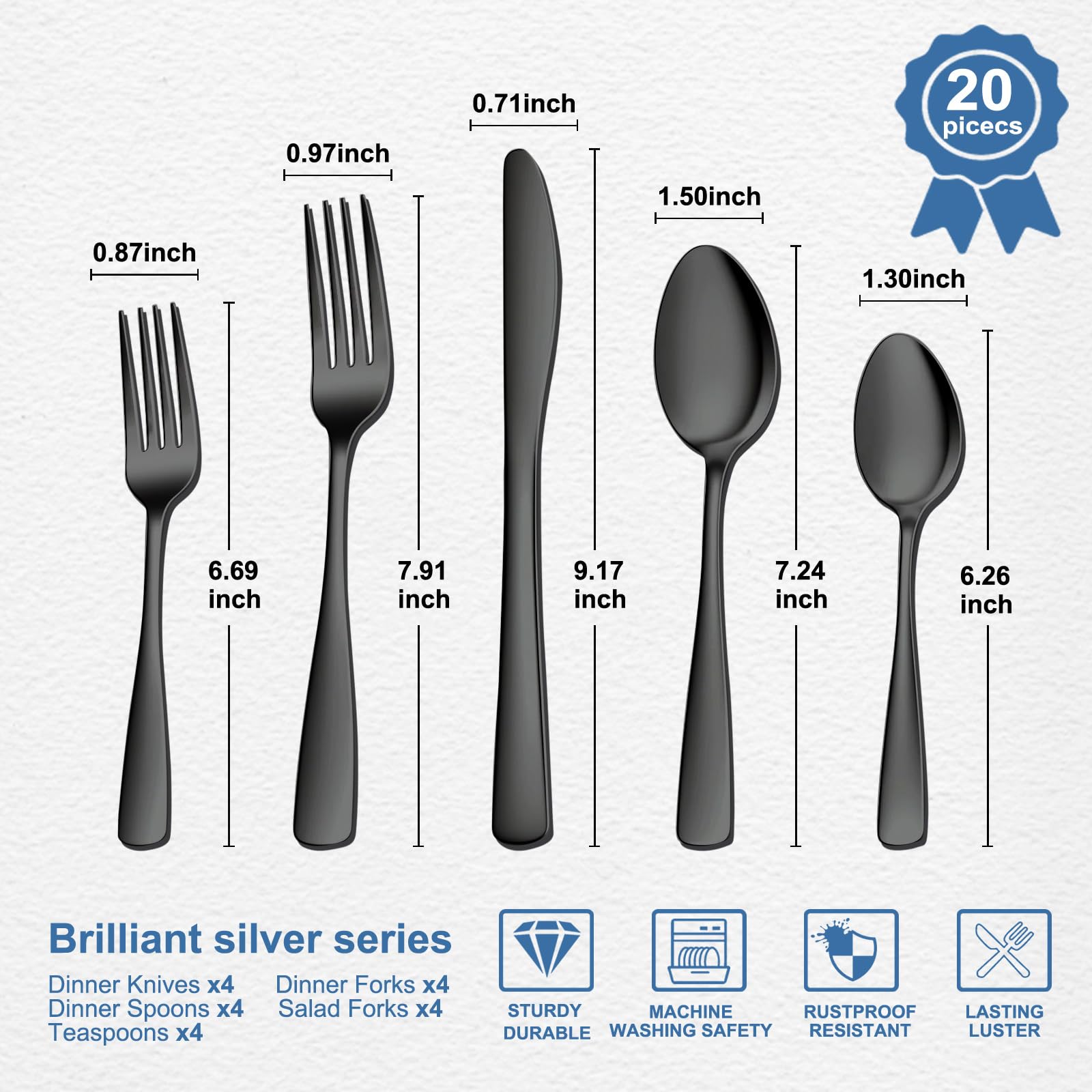 BEWOS dinner fork close-up highlighting balanced weight and comfort