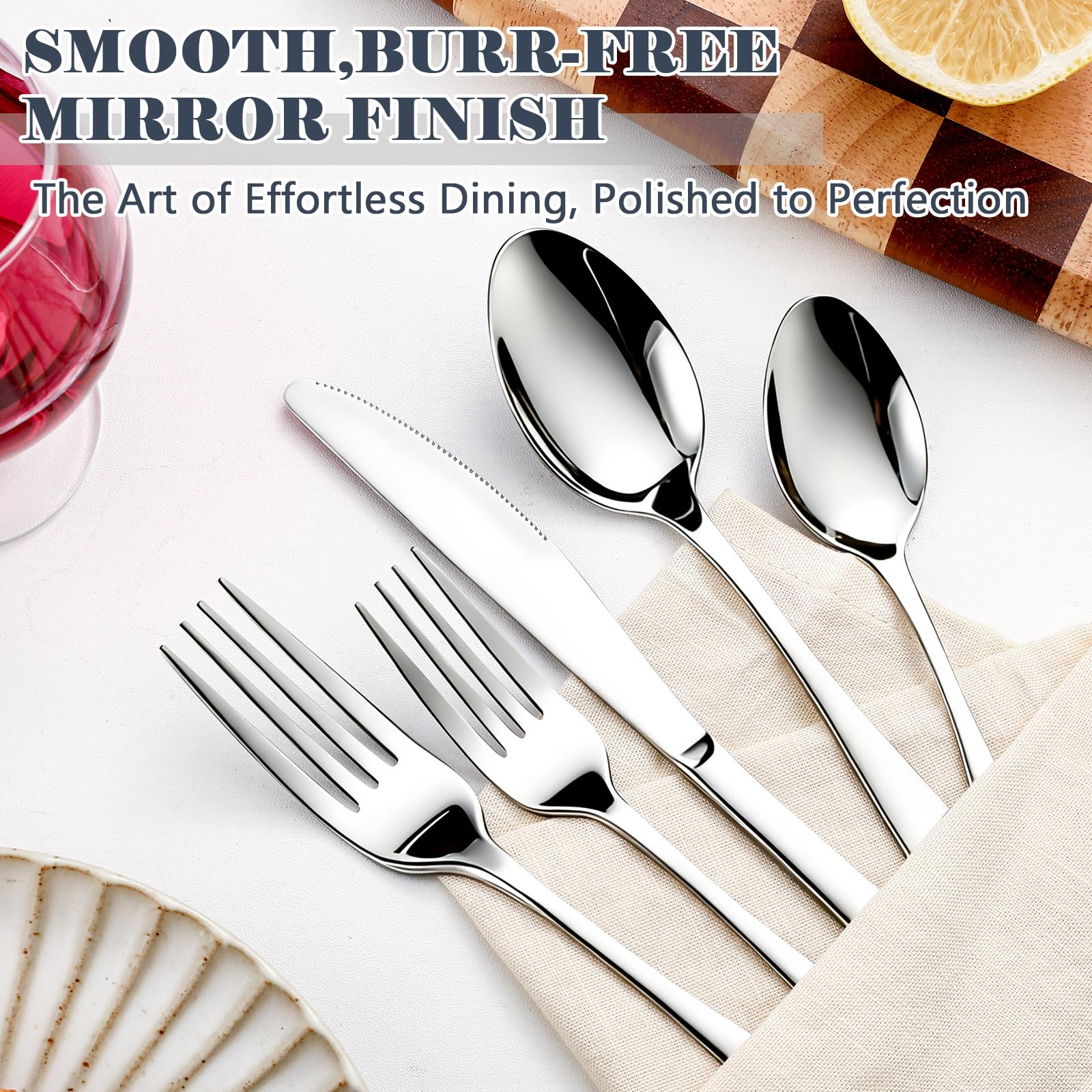 BEWOS table setting lifestyle scene enhancing dining presentation and elegance