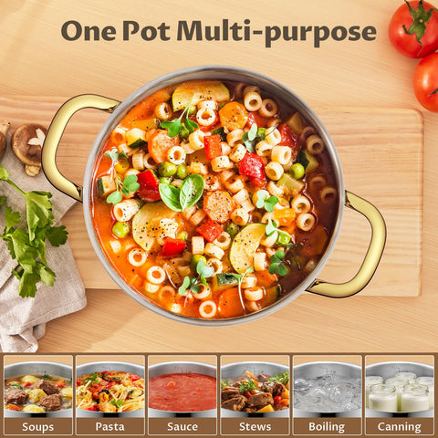 BEZIA scale comparison with vegetables to show 8QT capacity and serving size
