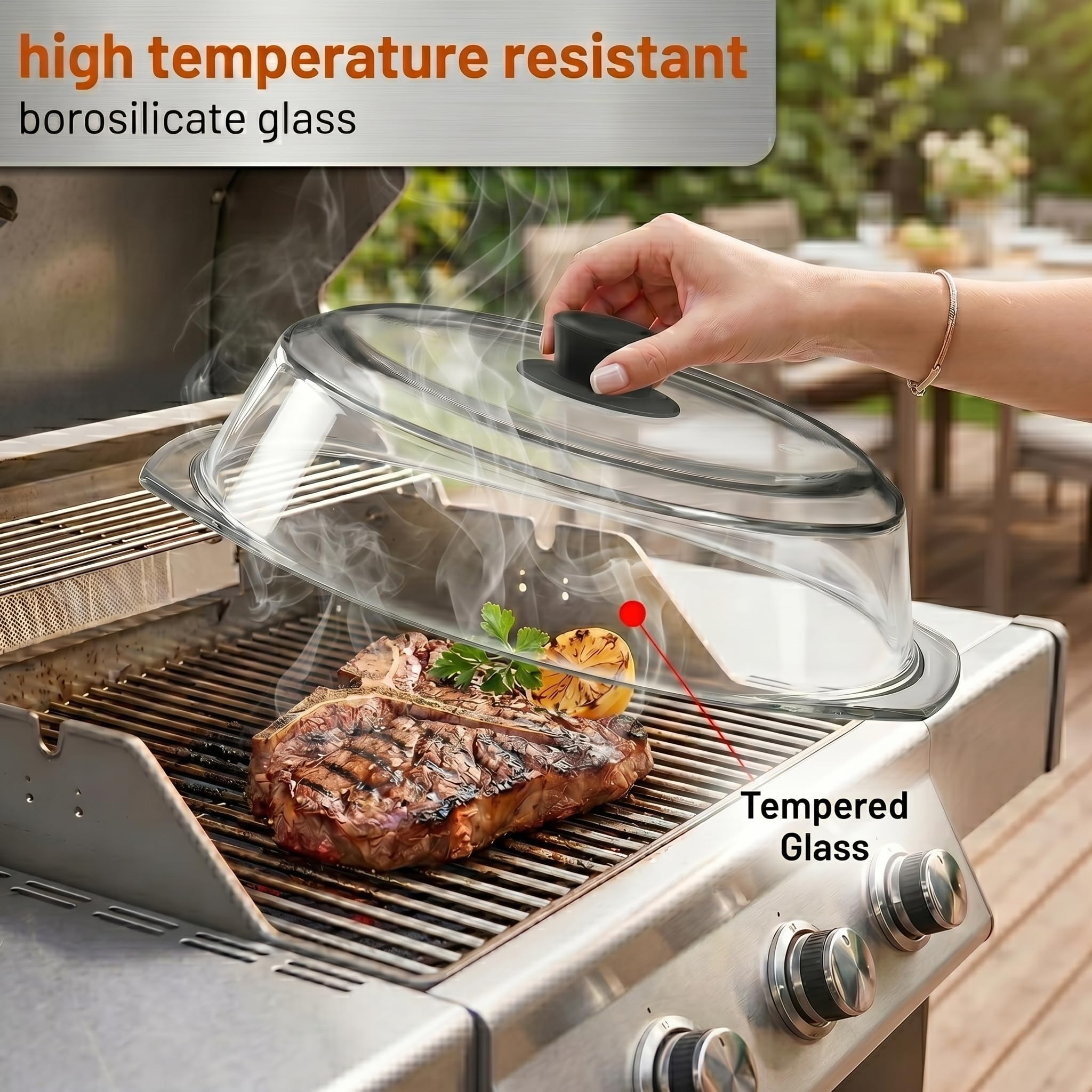 Bezrat glass edge and surface detail, durable stain-resistant finish visible