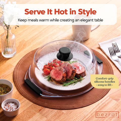 Bezrat lid vent holes detail demonstrating safe steam release while reheating