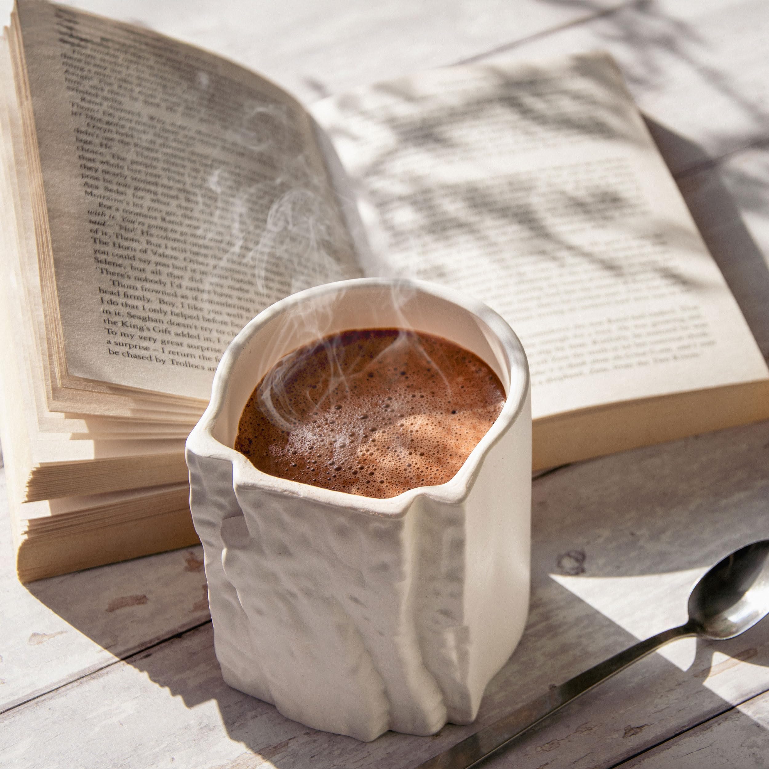 BG Climbing gift-wrapped mug on table ideal for climber present ideas
