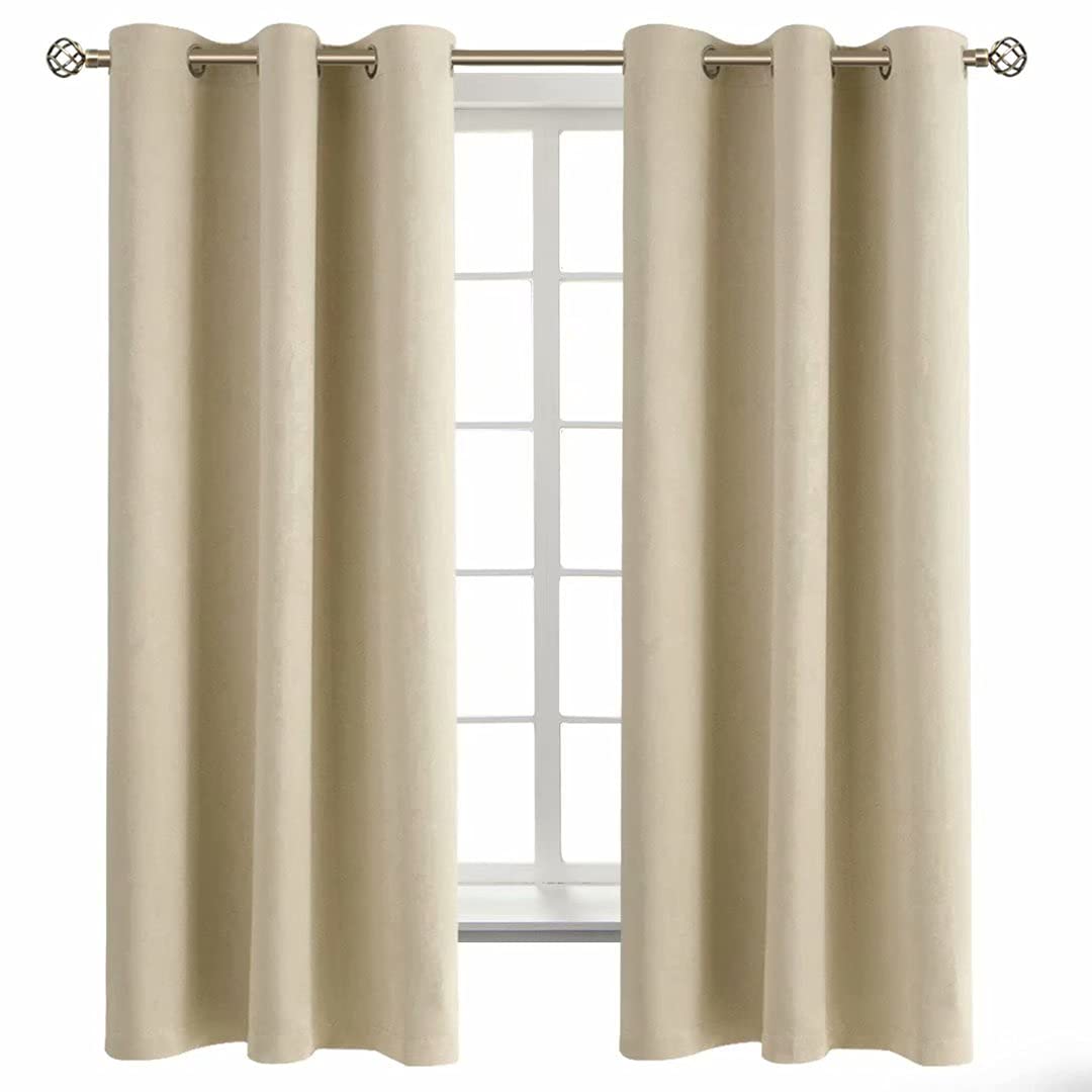 BGment front view of two beige panels showing clean modern look and privacy benefit