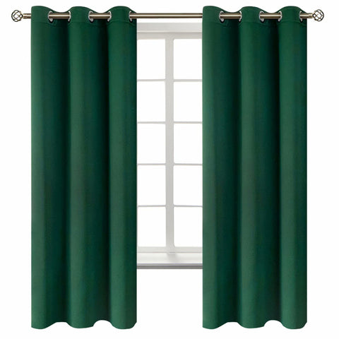 BGment emerald curtains front view showing full panels and rich color