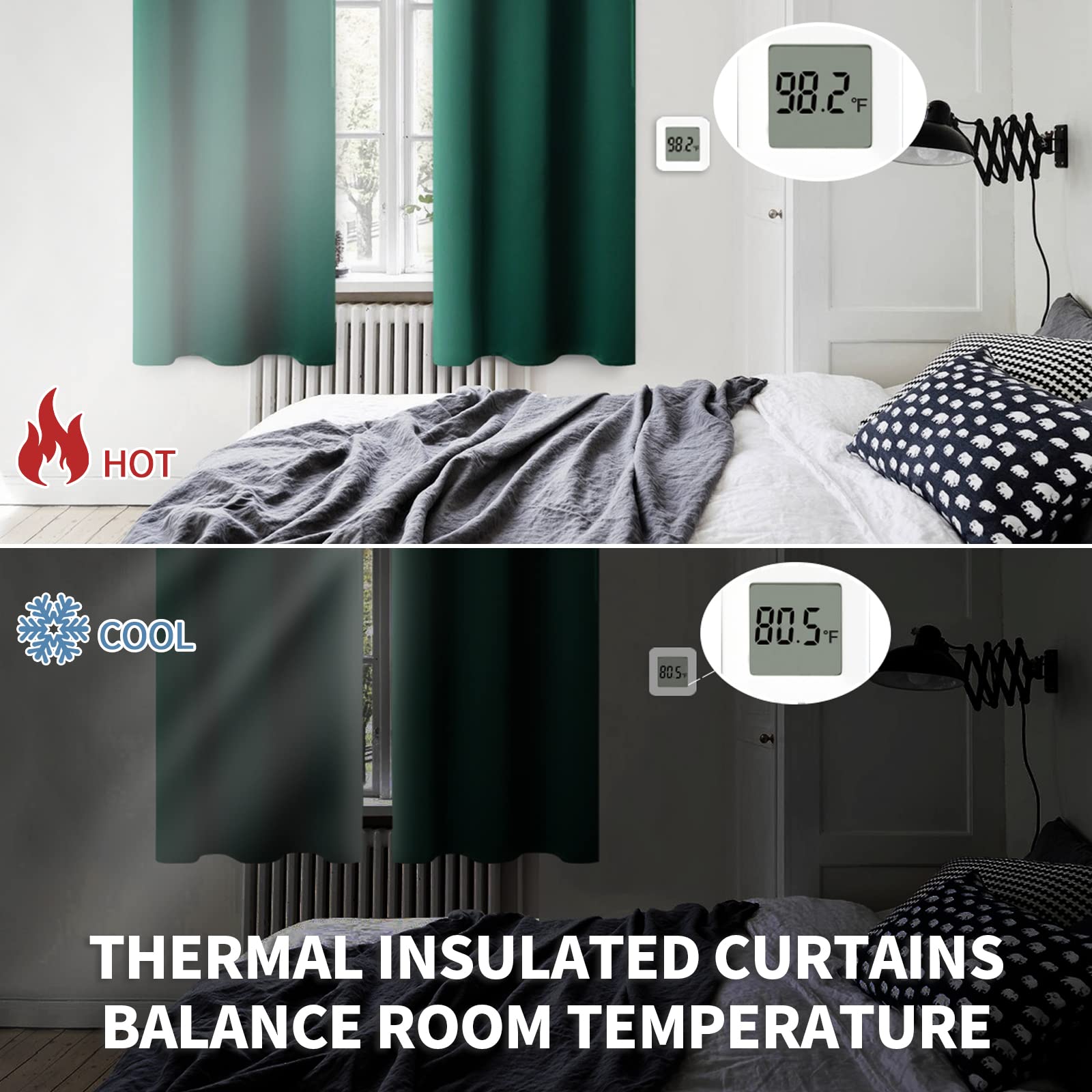 BGment curtains hung on rod demonstrating simple installation benefit