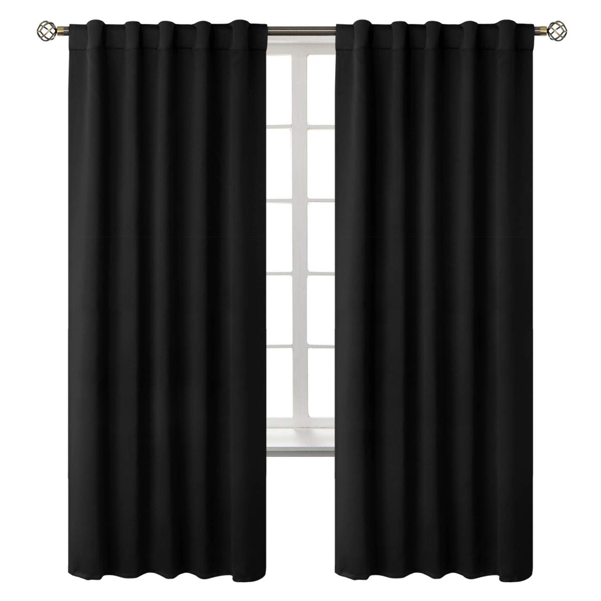 BGment front view of two 84-inch panels showing full coverage and privacy