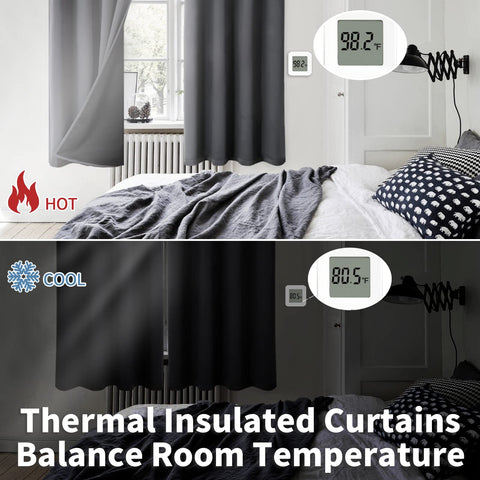 BGment curtains installed in bedroom creating darker sleep environment
