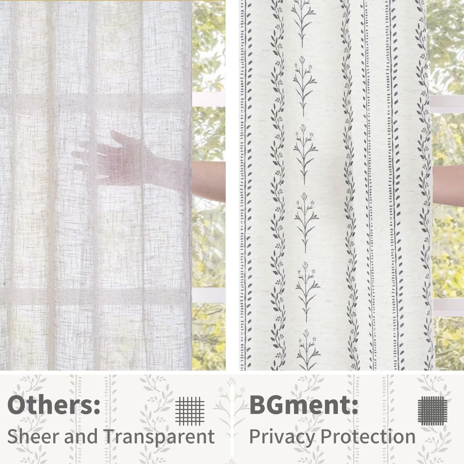 BGment patterned motif close-up showing ethno-inspired leaves and floral accents