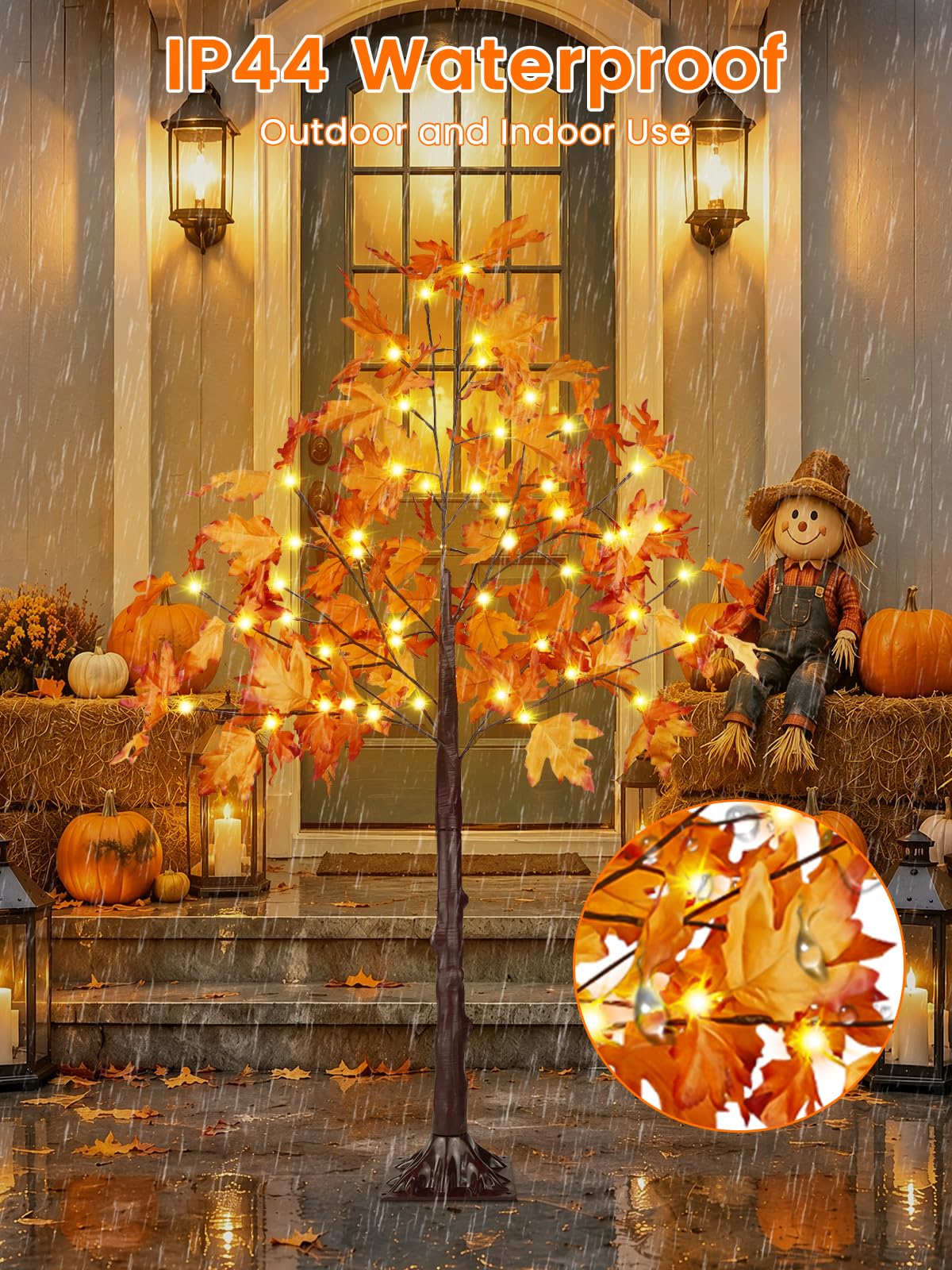 BHCLIGHT pair styled in living room showing flexible seasonal décor