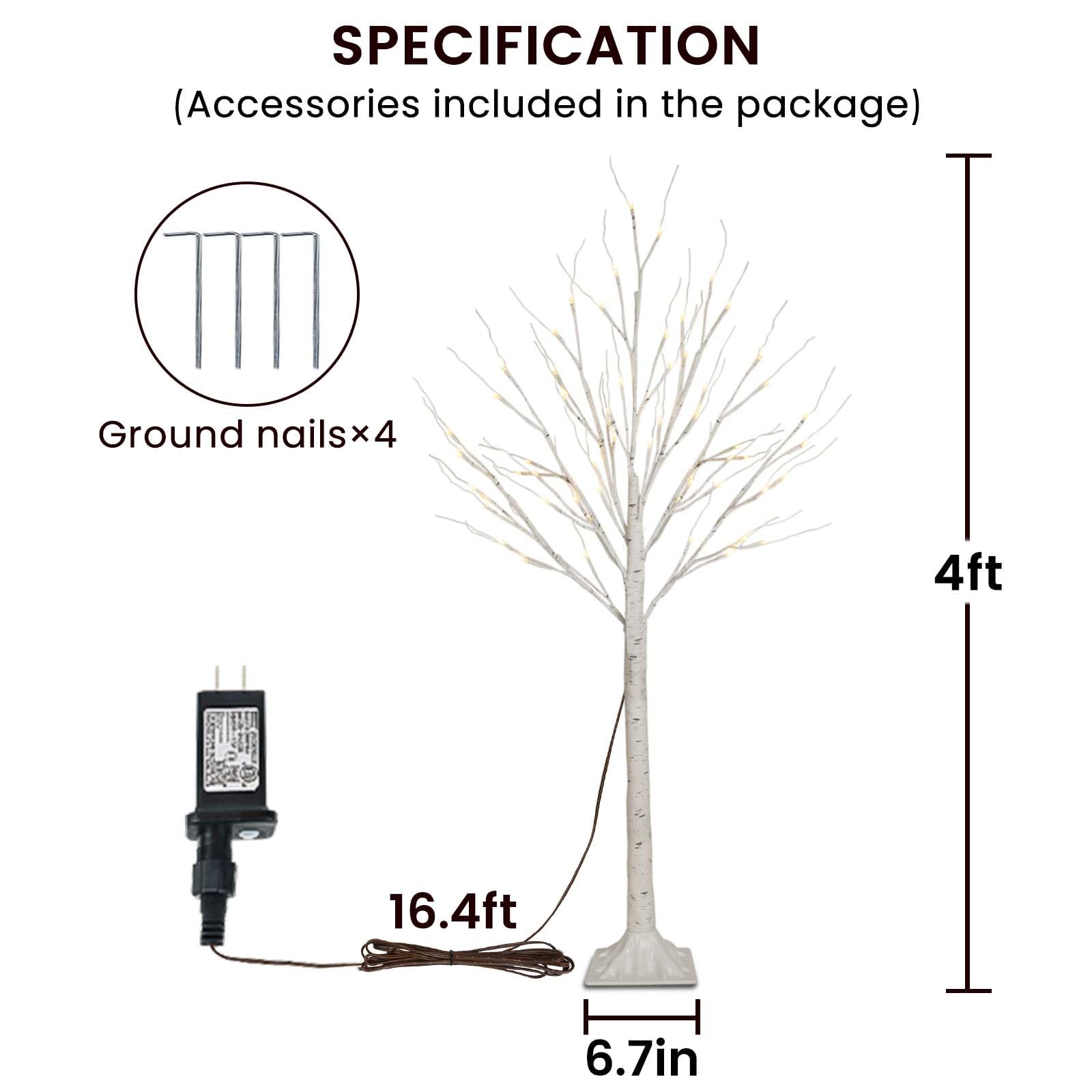 BHCLIGHT branch detail with LEDs demonstrating flexible shaping benefit