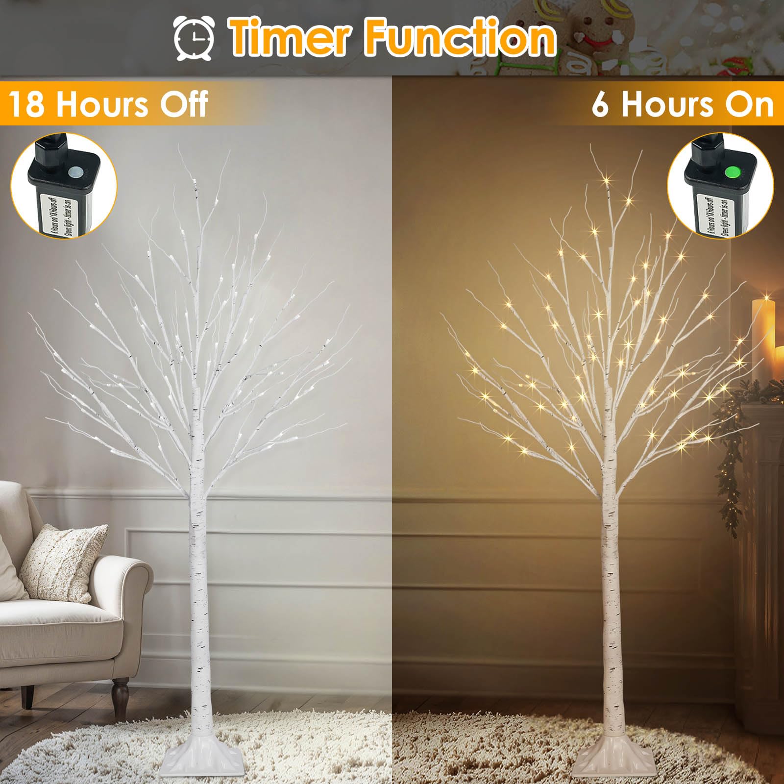 BHCLIGHT adapter and timer button making scheduled lighting simple