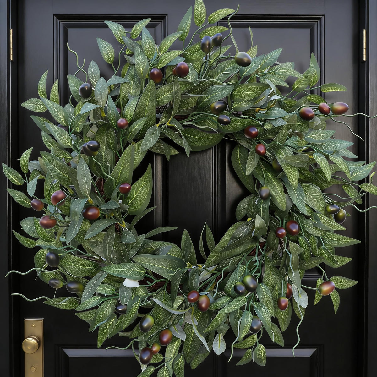 BHHDA front door wreath on entrance showing welcoming curb appeal