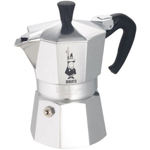 Bialetti ergonomic handle detail for secure grip and comfortable pouring